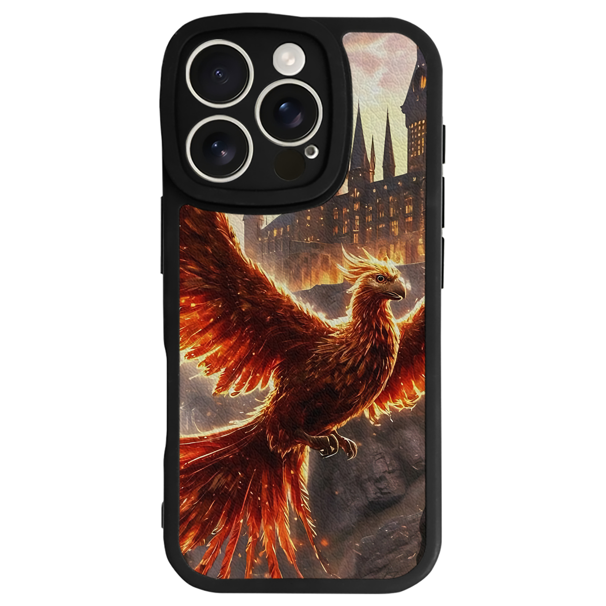 （画像用） Harry Potter ハリー・ポッターシリーズ 【iPhone 16シリーズ対応】シリコンスマホケース（レザー調） 材質：シリコン